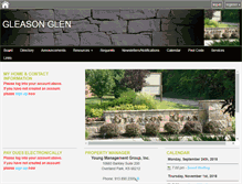 Tablet Screenshot of gleasonglenhoa.com
